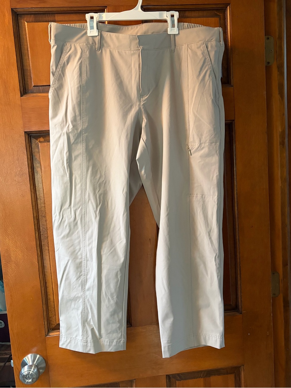 Kirkland Signature Light Beige Travel Capri  Pants
